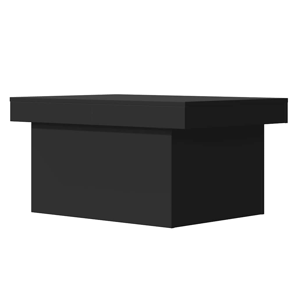 Stolić za kavu crni 100 x 55 x 40 cm od konstruiranog drva