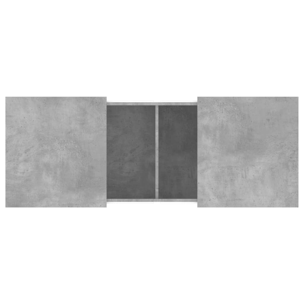 Stolić za kavu siva boja betona 100x55x40 cm konstruirano drvo