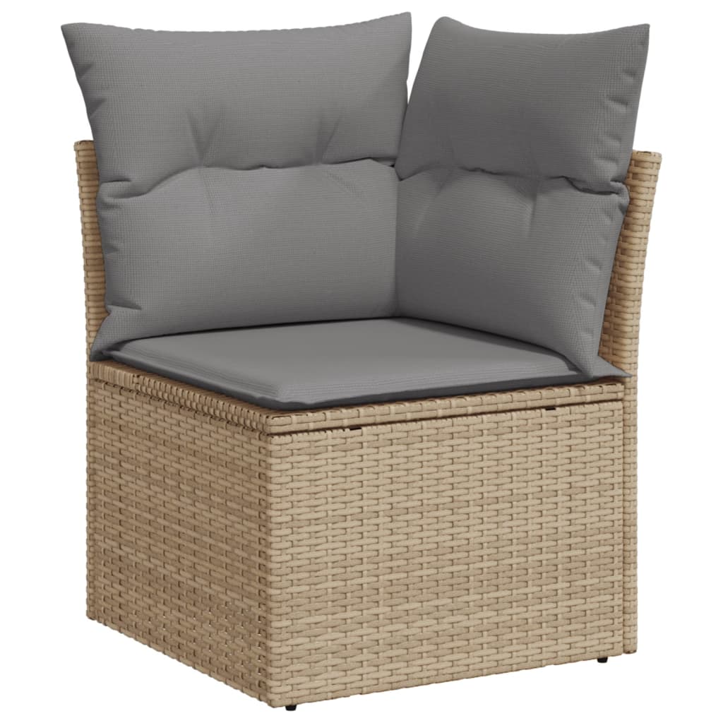 12-dijelni set vrtnih sofa od poliratana s jastucima bež
