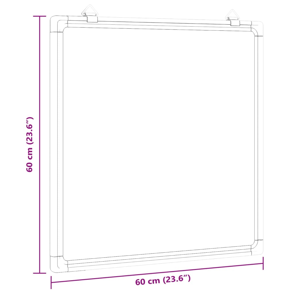 Magnetna ploča bijela 60 x 60 x 1,7 cm aluminijska