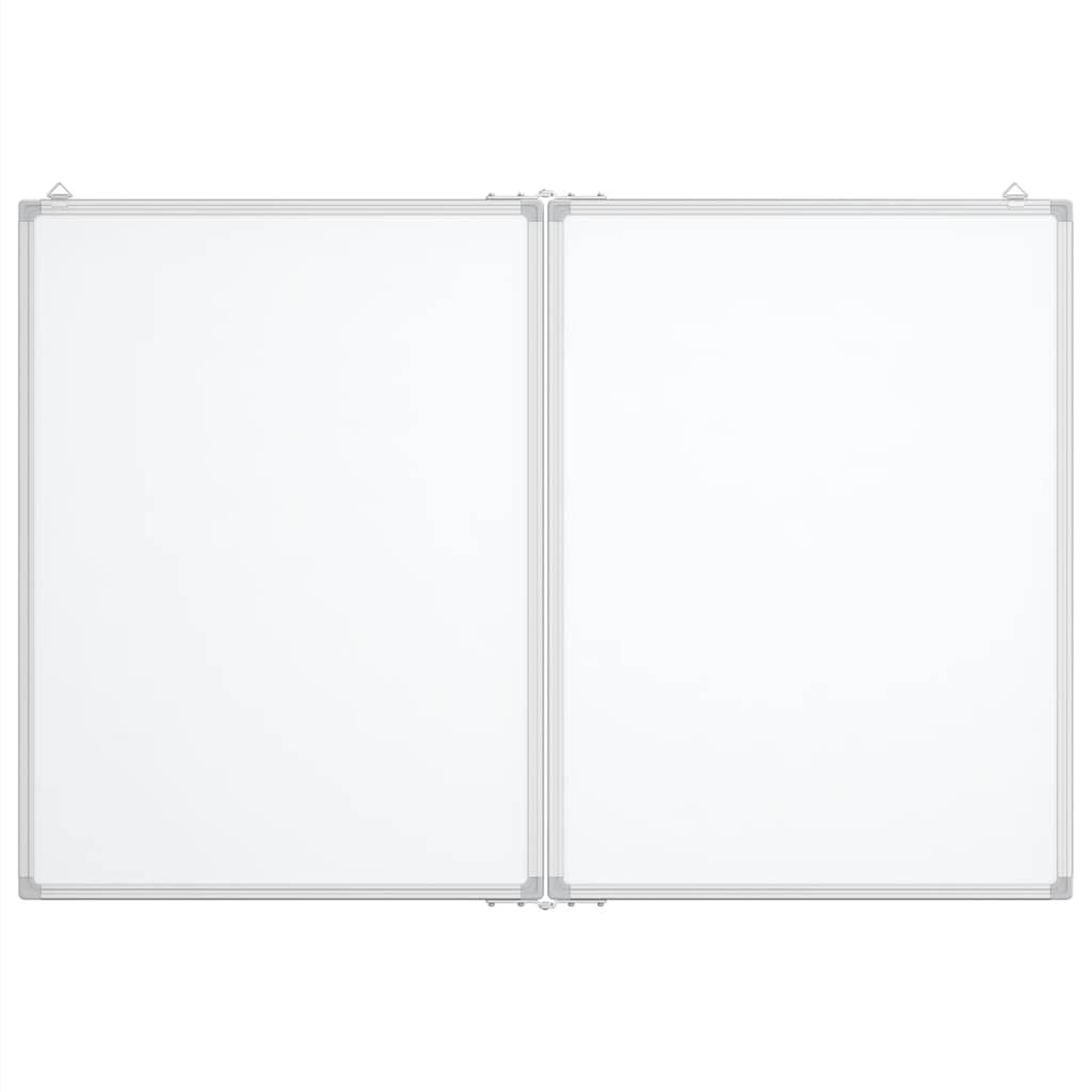 Magnetna bijela ploča sklopiva 120 x 100 x 1,7 cm aluminijska