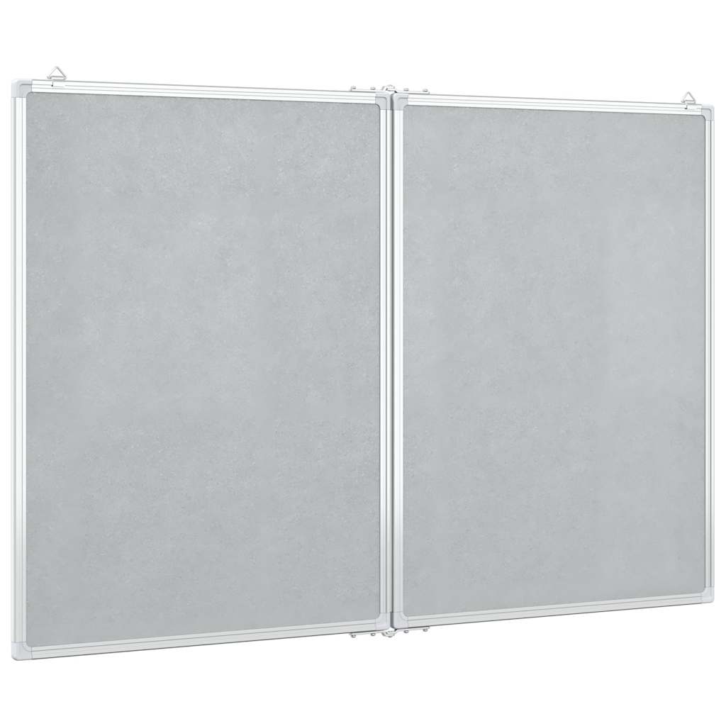 Magnetna bijela ploča sklopiva 120 x 100 x 1,7 cm aluminijska