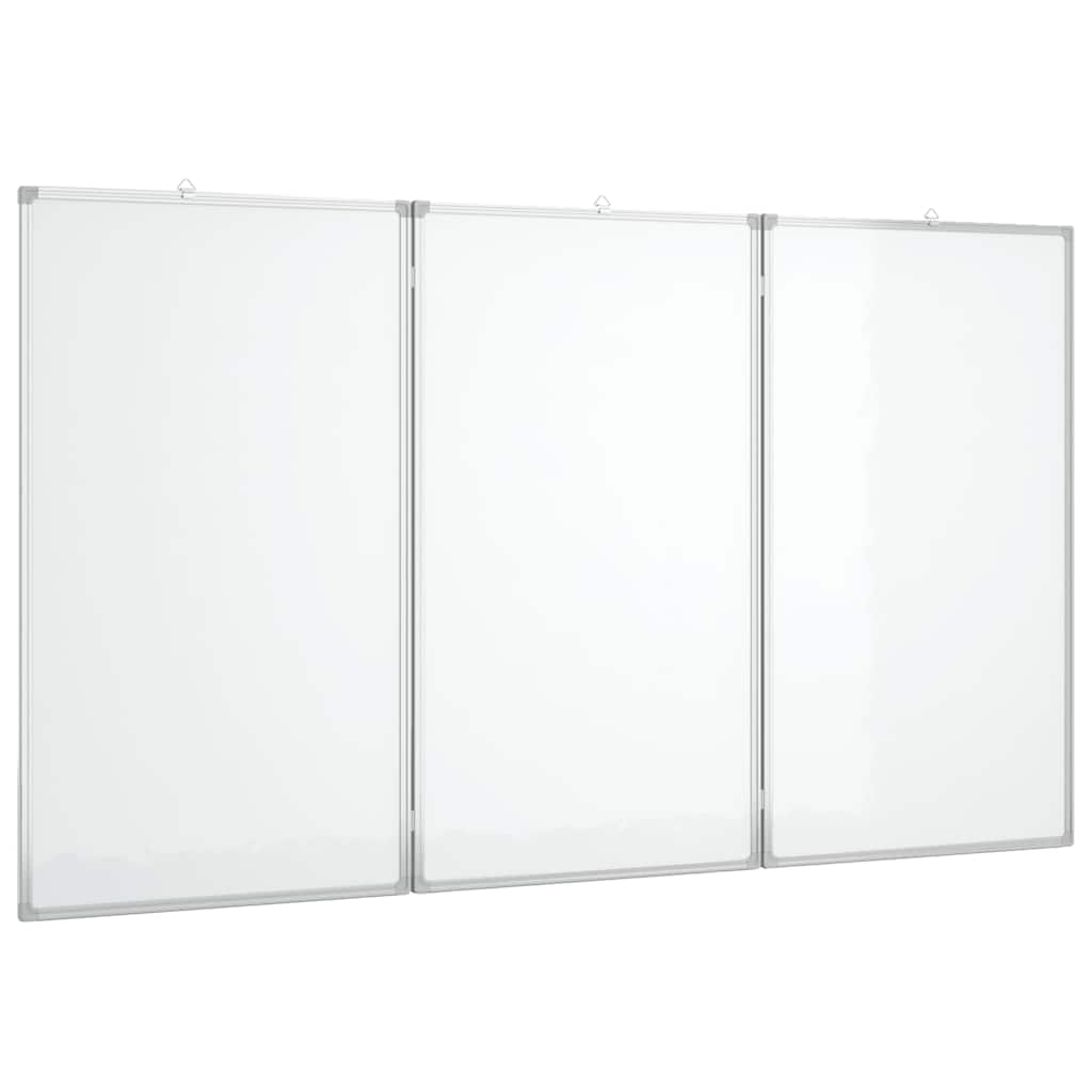 Magnetna bijela ploča sklopiva 150 x 80 x 1,7 cm aluminijska
