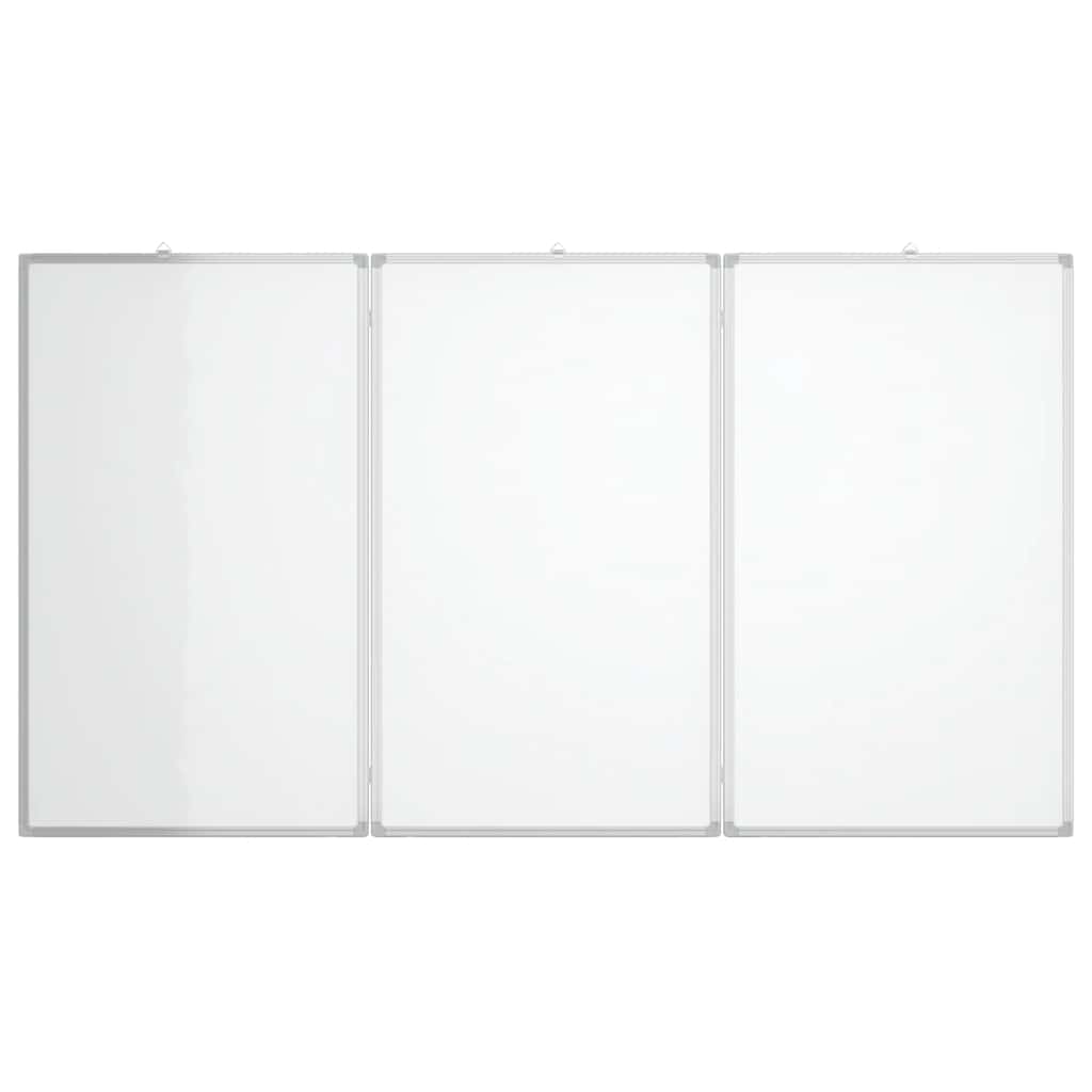 Magnetna bijela ploča sklopiva 150 x 80 x 1,7 cm aluminijska