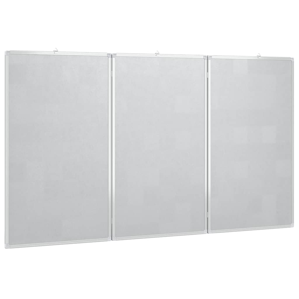 Magnetna bijela ploča sklopiva 180 x 80 x 1,7 cm aluminijska