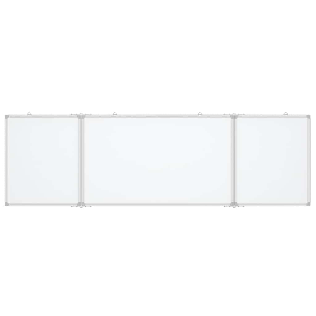 Magnetna bijela ploča sklopiva 200 x 60 x 1,7 cm aluminijska