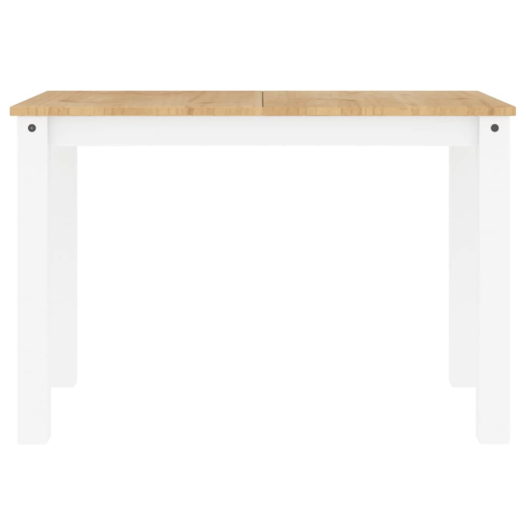 Blagovaonski stol PANAMA bijeli 112x60x75 cm masivna borovina