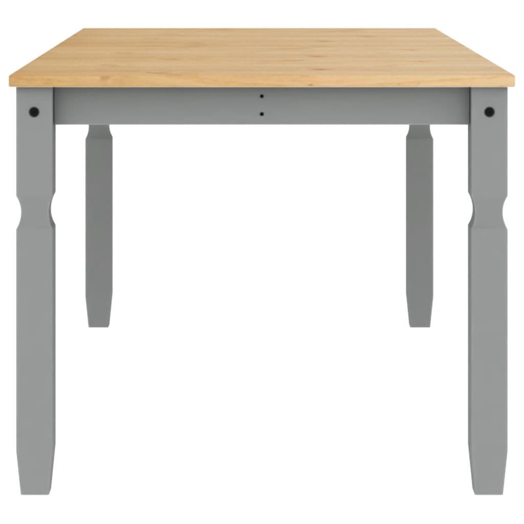 Blagovaonski stol Corona sivi 180x90x75 cm od masivne borovine