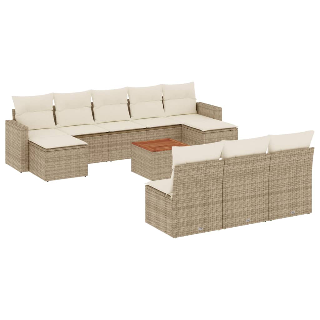 11-dijelni set vrtnih sofa od poliratana s jastucima