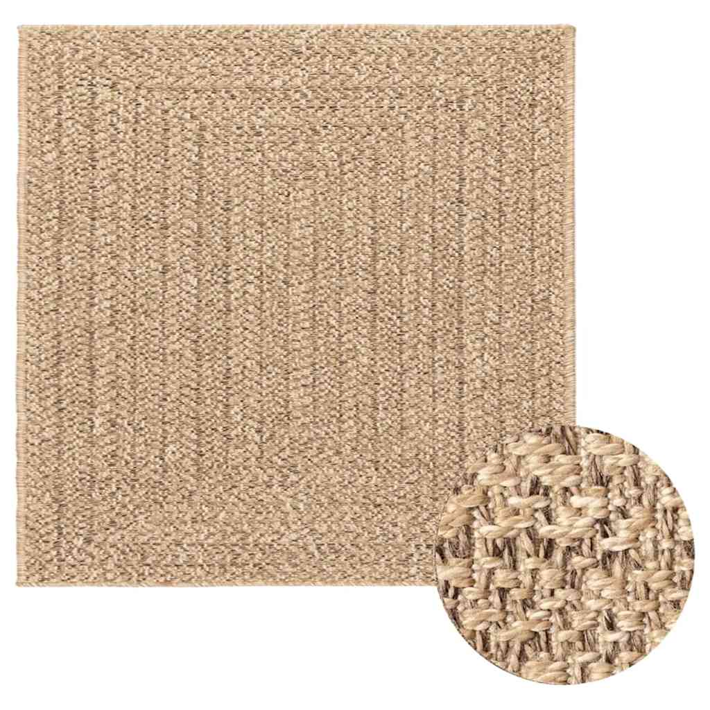 Tepih ZIZUR 240 x 240 cm s izgledom jute unutarnji i vanjski