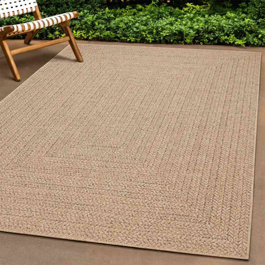 Tepih ZIZUR 240 x 240 cm s izgledom jute unutarnji i vanjski