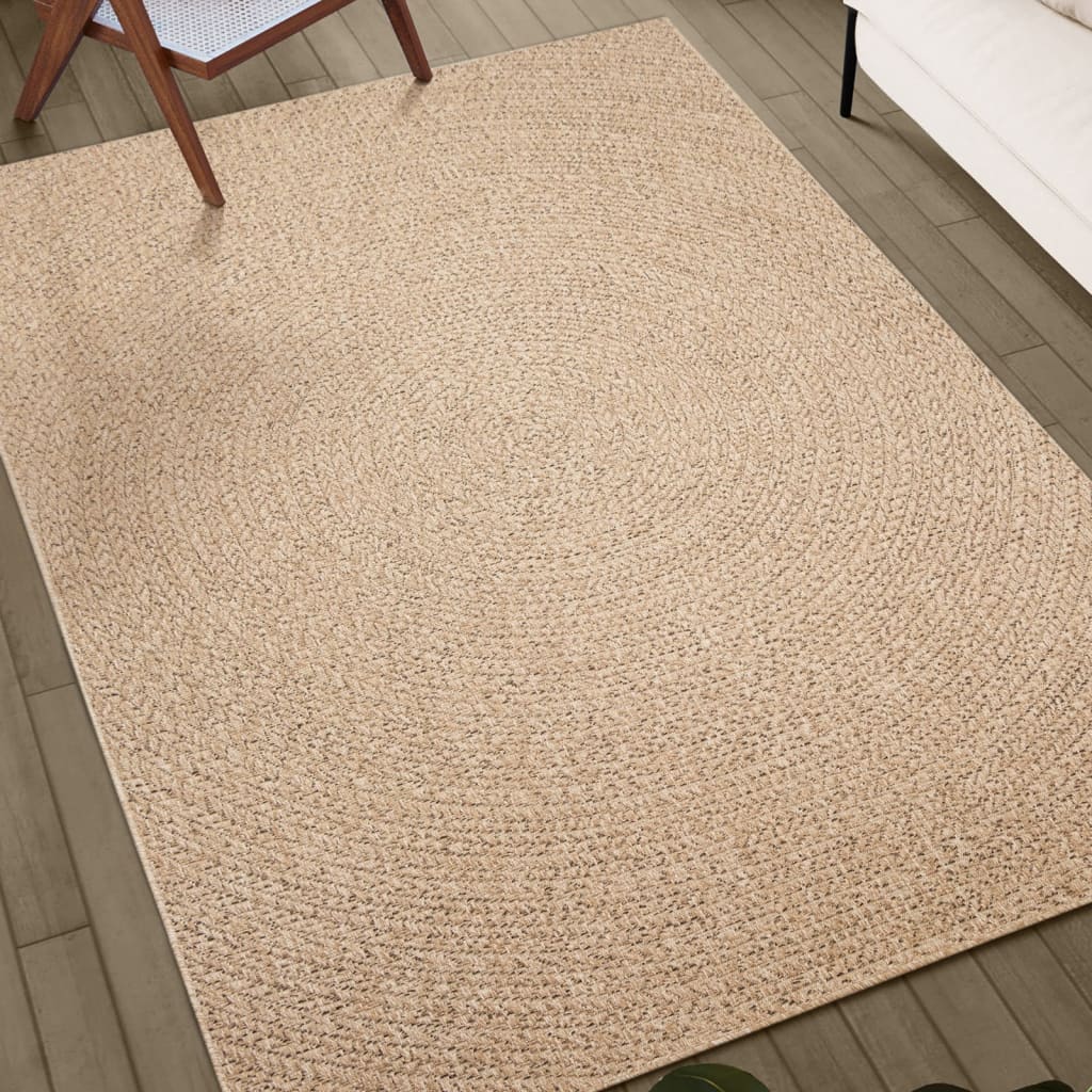 Tepih ZIZUR 240 x 240 cm s izgledom jute unutarnji i vanjski