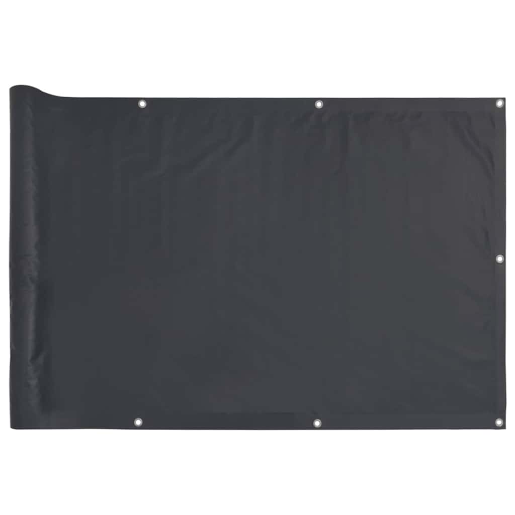Balkonski zaslon za privatnost antracit 300 x 75 cm PVC