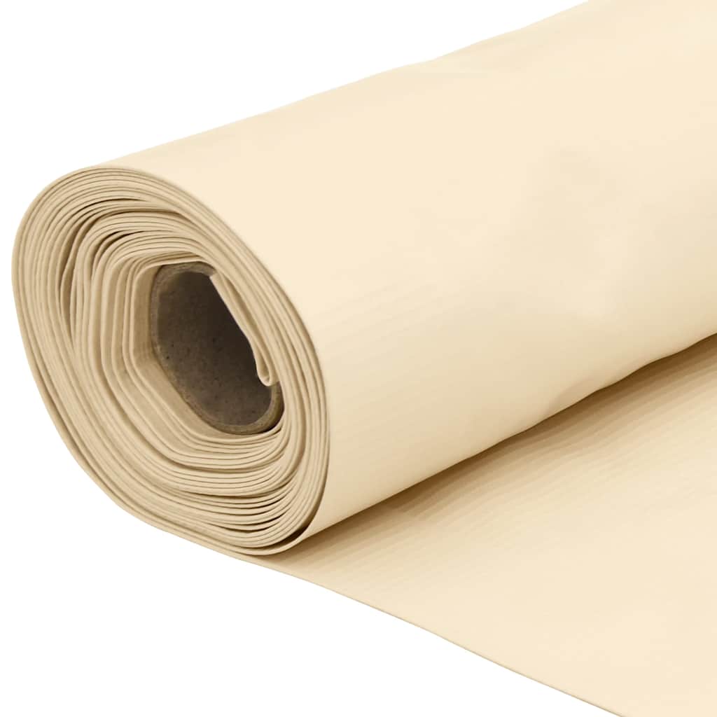 Balkonski zaslon za privatnost krem 600 x 90 cm PVC