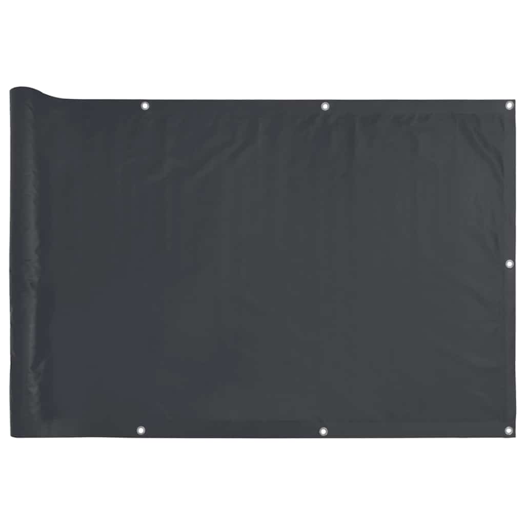 Balkonski zaslon za privatnost antracit 500 x 120 cm PVC