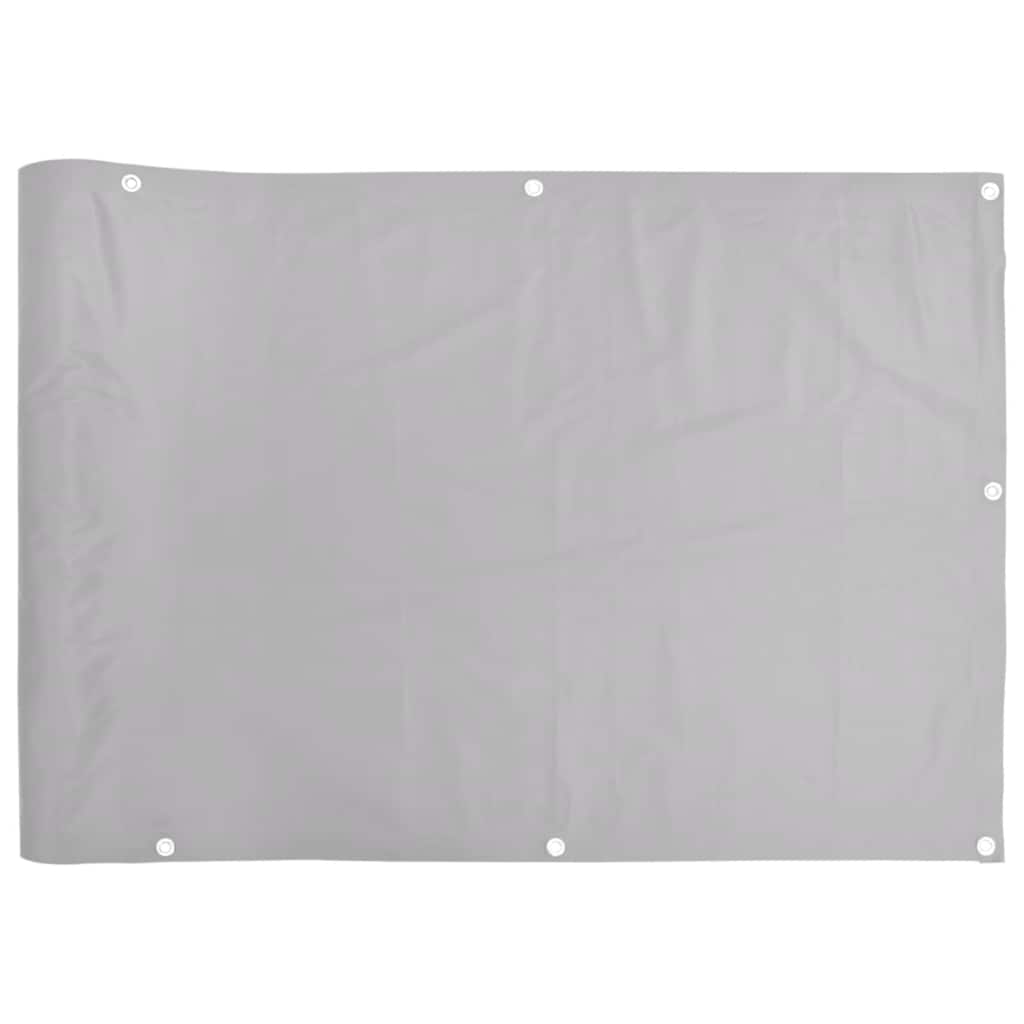Balkonski zaslon za privatnost sivi 400 x 120 cm PVC