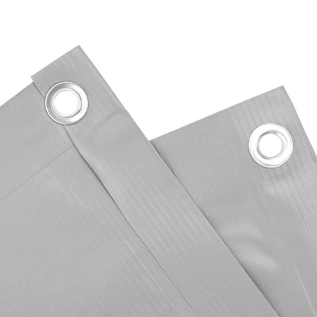 Balkonski zaslon za privatnost sivi 400 x 120 cm PVC
