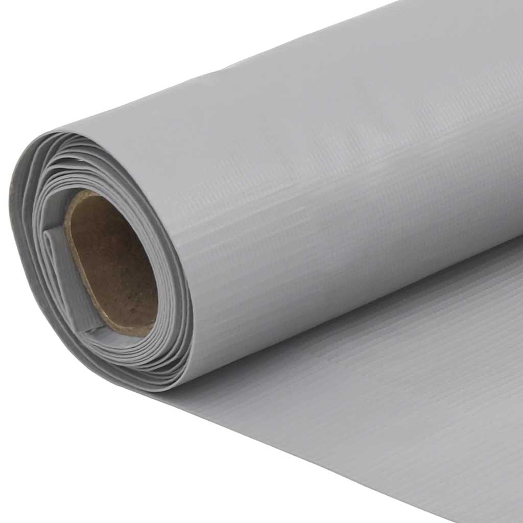 Balkonski zaslon za privatnost sivi 400 x 120 cm PVC