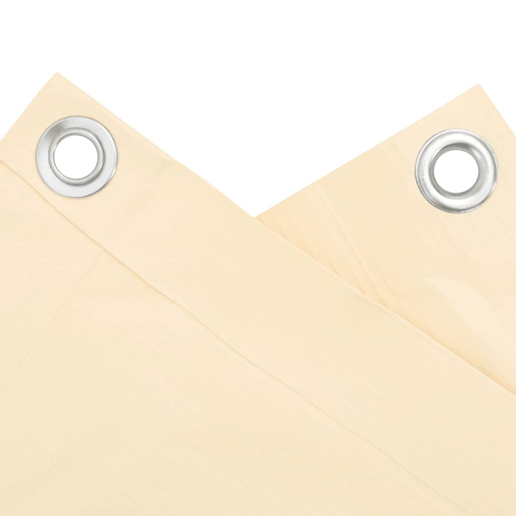 Balkonski zaslon za privatnost krem 300 x 120 cm PVC