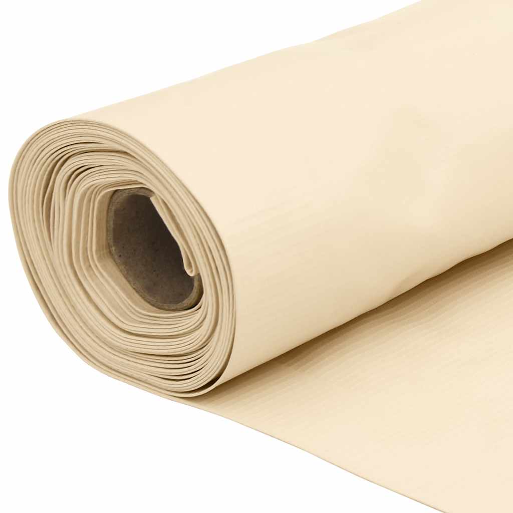 Balkonski zaslon za privatnost krem 800 x 120 cm PVC