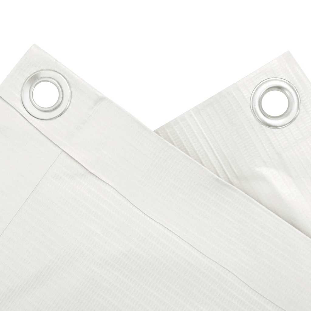 Balkonski zaslon za privatnost bijeli 400 x 120 cm PVC