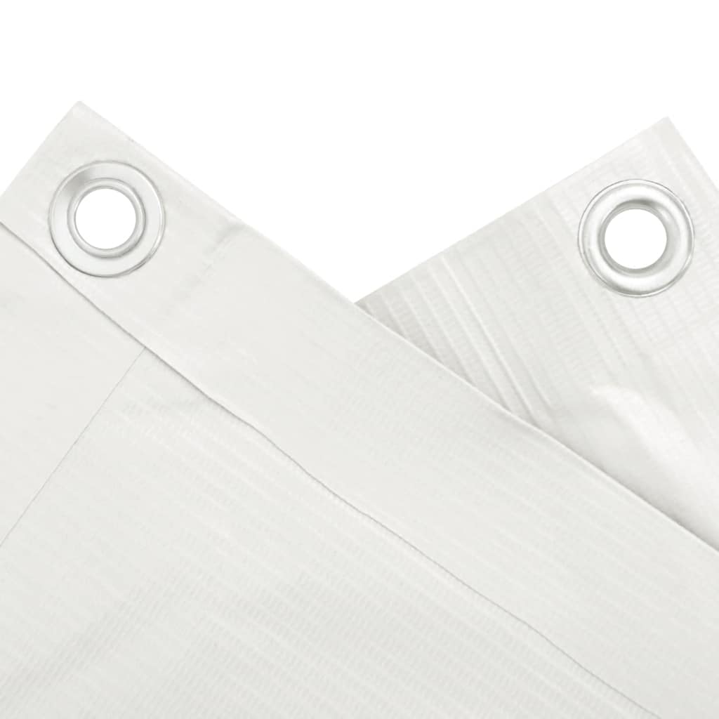 Balkonski zaslon za privatnost bijeli 700 x 120 cm PVC