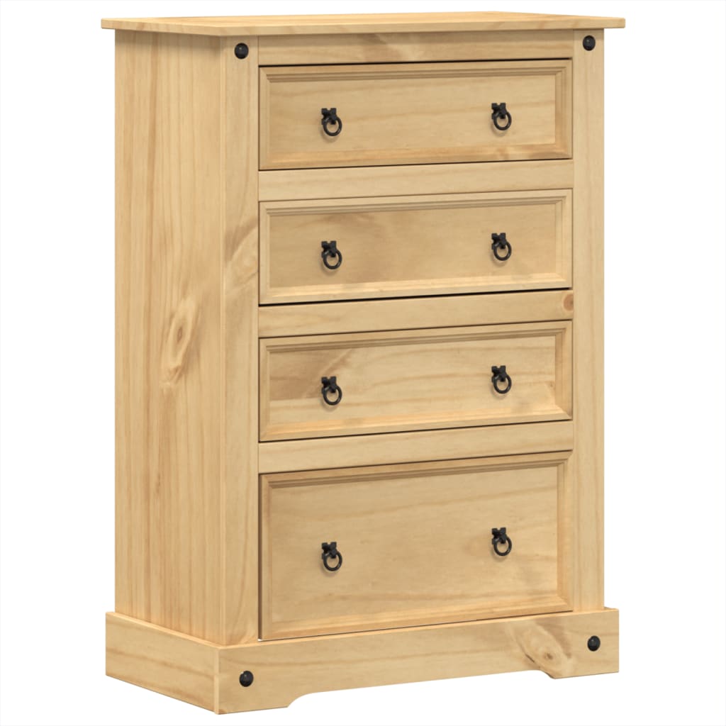 Ladičar Corona 80 x 43 x 114 cm od masivne borovine