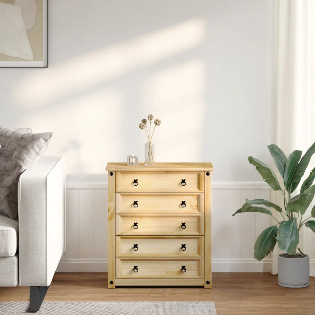 Ladičar Corona 80 x 40 x 89 cm od masivne borovine