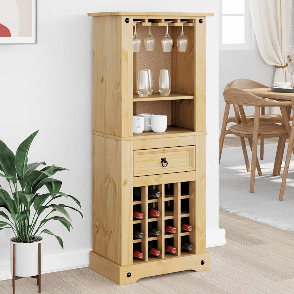 Stalak za vino Corona 56x35x134,5 cm od masivne borovine