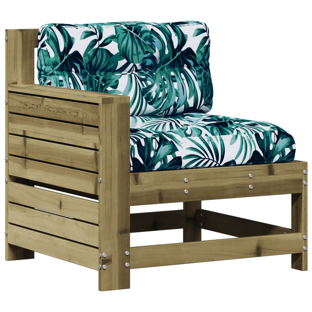 5-dijelna vrtna garnitura od impregnirane borovine s jastucima