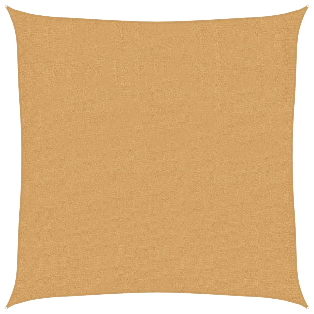 Jedro za zaštitu od sunca 160 g/m² kvadratno pijeska 3x3 m HDPE