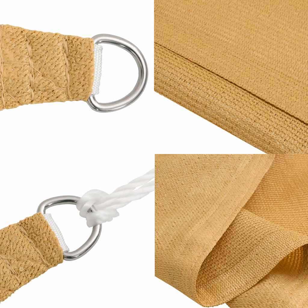 Jedro za zaštitu od sunca 160 g/m² Trokutasto pijesak 3x3x3 m HDPE
