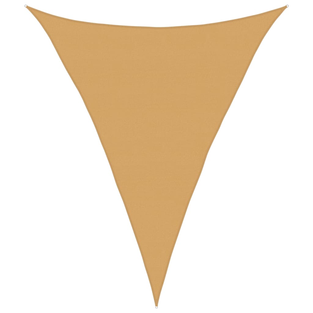 Jedro za zaštitu od sunca 160 g/m² Trokutasto pijesak 5x7x7 m HDPE