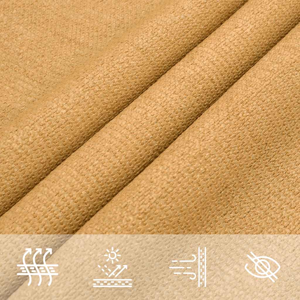 Jedro za zaštitu od sunca 160 g/m² Trokutasto pijesak 5x5x6 m HDPE