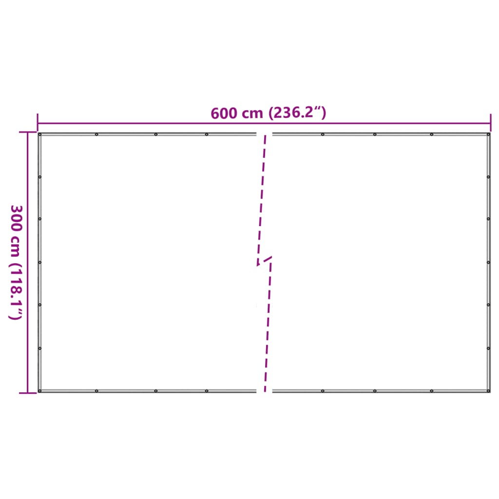 Mreža za prikolicu zelena 3x6 m HDPE