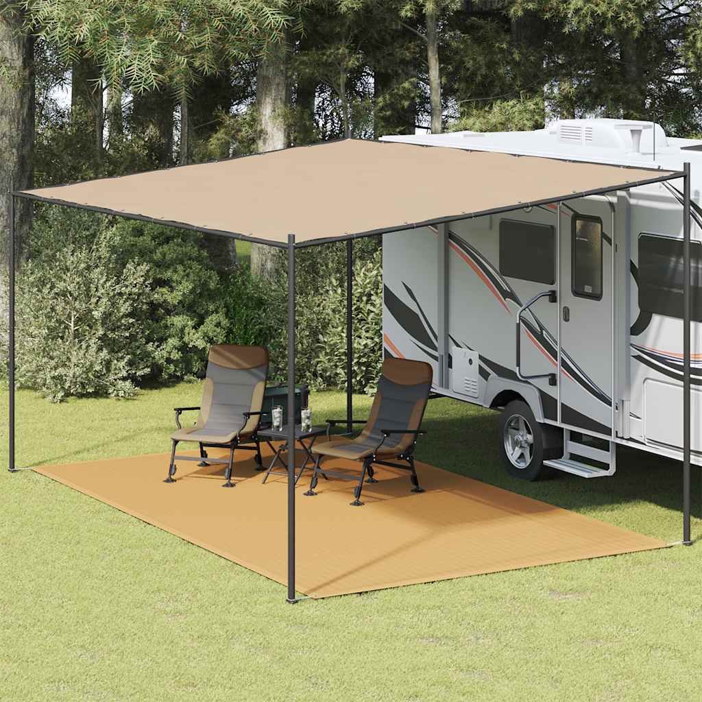 Tepih za šator boja pijeska 300 x 600 cm HDPE