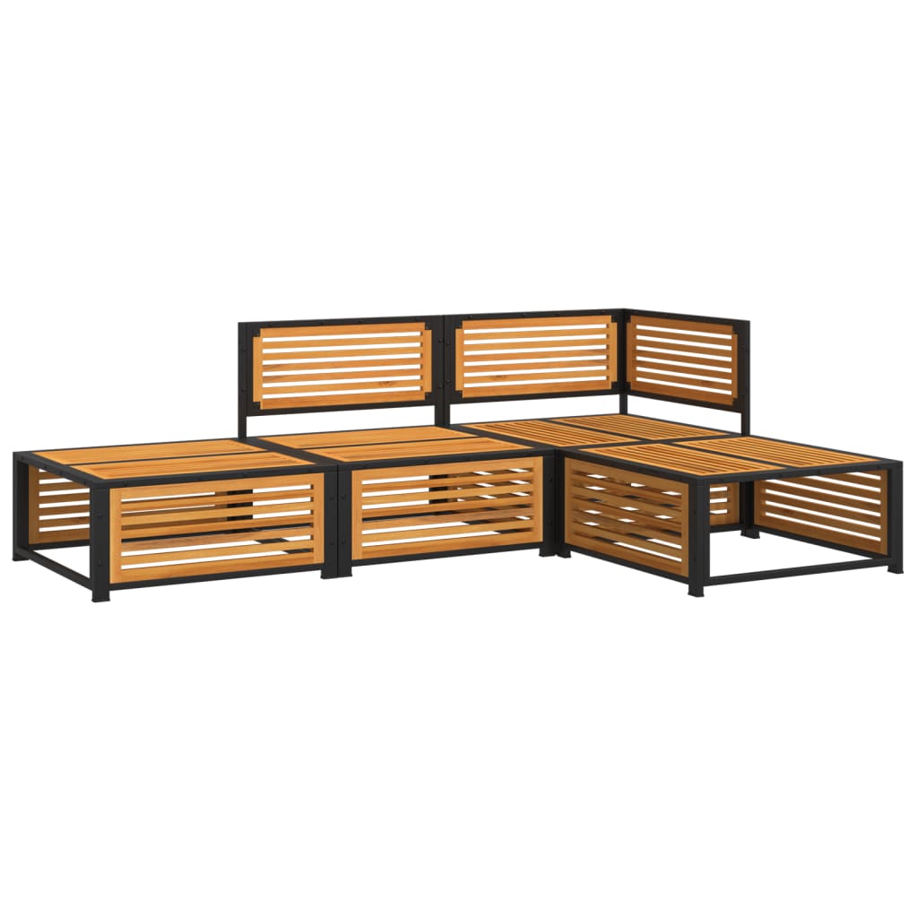 4-dijelni set vrtnih sofa s jastucima masivno bagremovo drvo