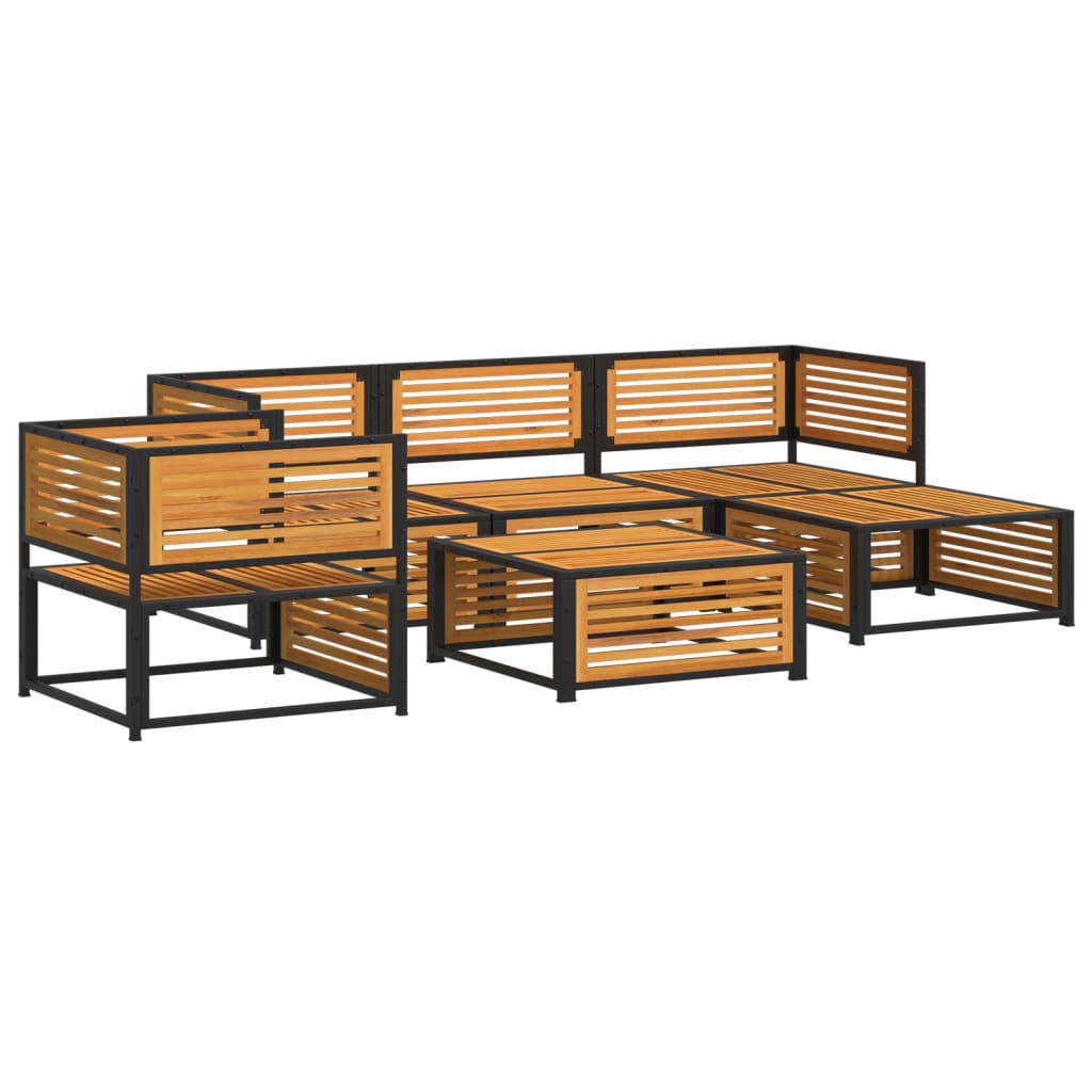 6-dijelna set vrtnih sofa s jastucima masivno bagremovo drvo