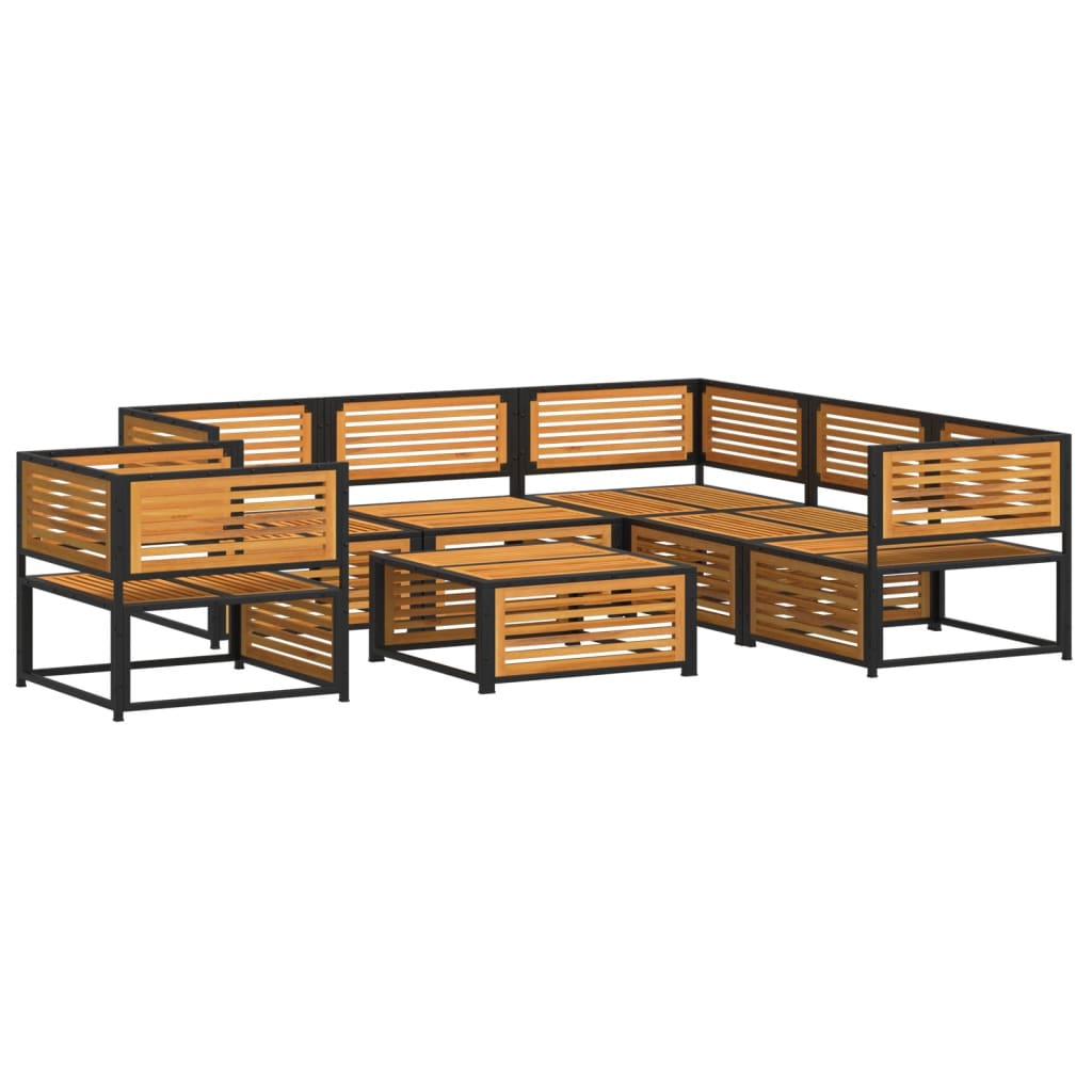 7-dijelni set vrtnih sofa s jastucima masivno bagremovo drvo