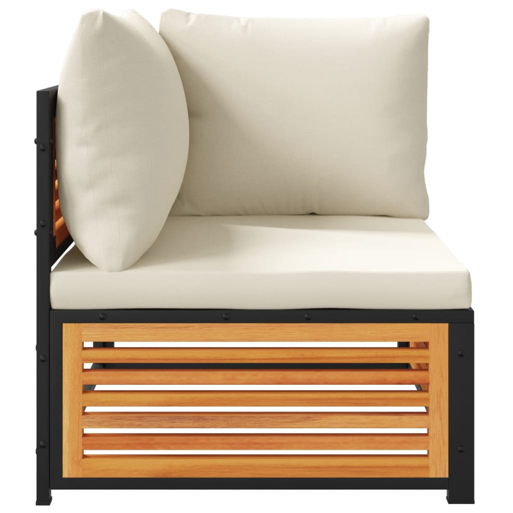 2-dijelni set vrtnih sofa s jastucima masivno bagremovo drvo