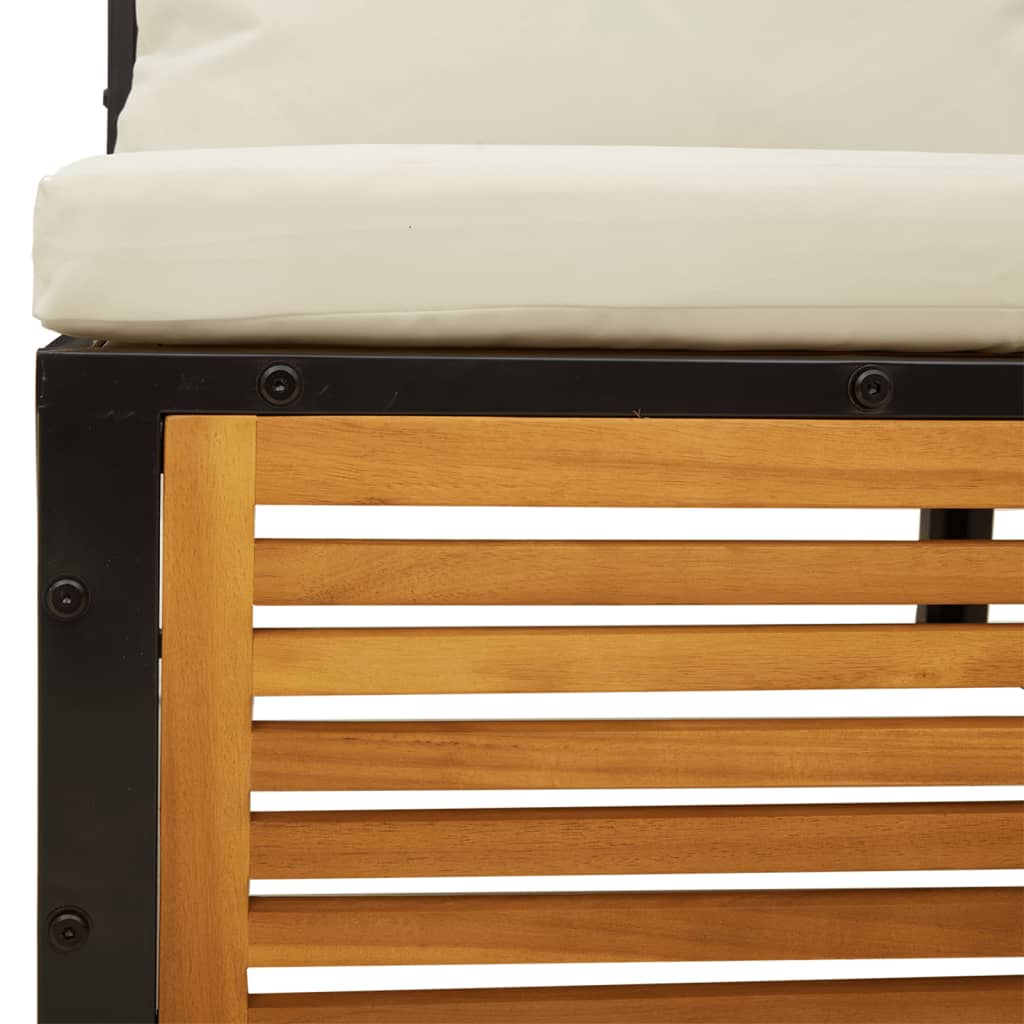 9-dijelna set vrtnih sofa s jastucima masivno bagremovo drvo