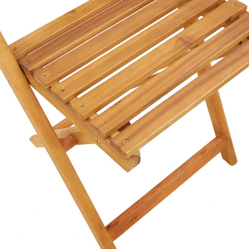 Sklopive vrtne stolice 6kom krem plavo-bijeli od tkanine i drva