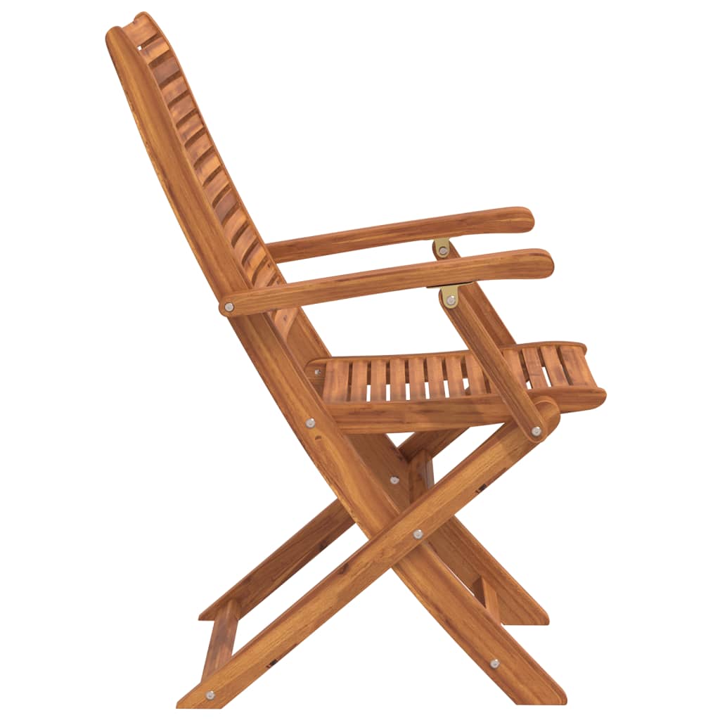 Sklopive vrtne stolice 4 kom 57x66x95 cm masivno drvo bagrema