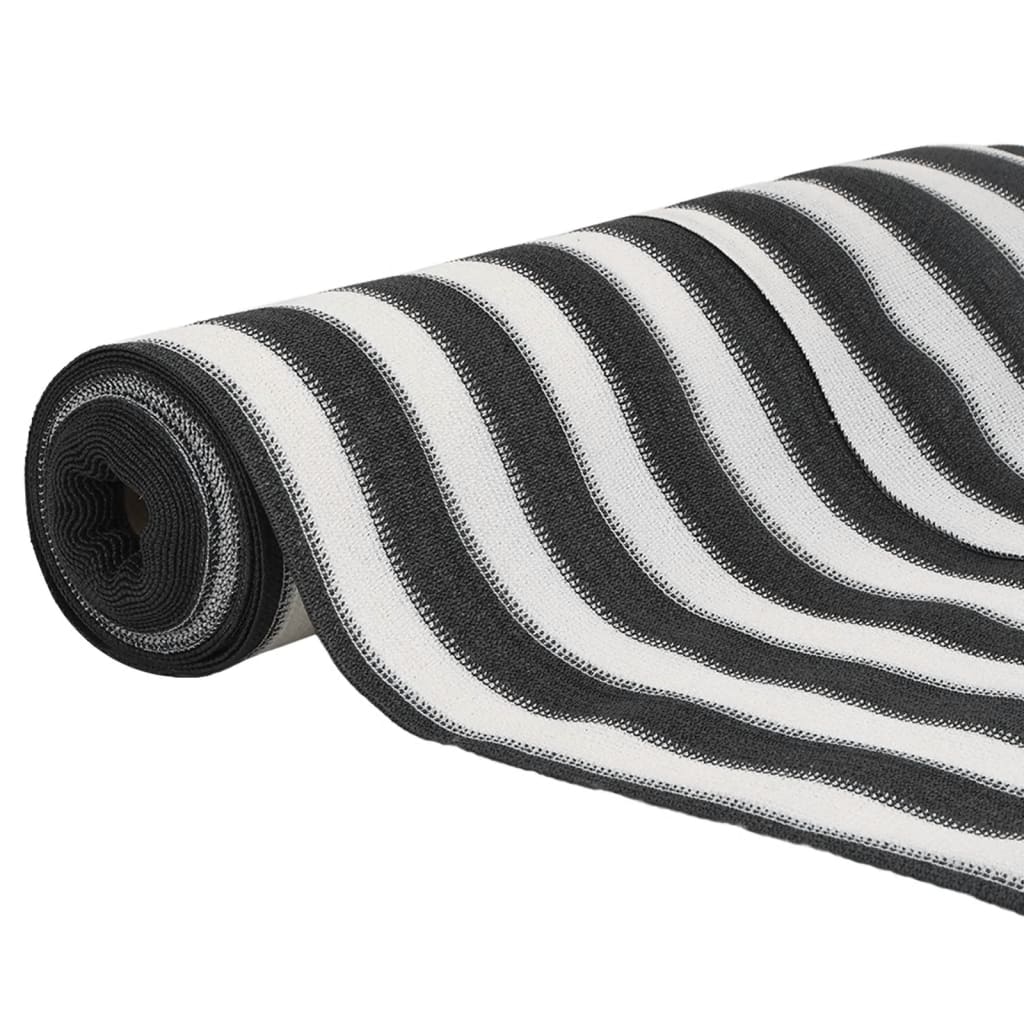 Mreža za privatnost antracit-bijela 2 x 25 m HDPE 75 g/m²