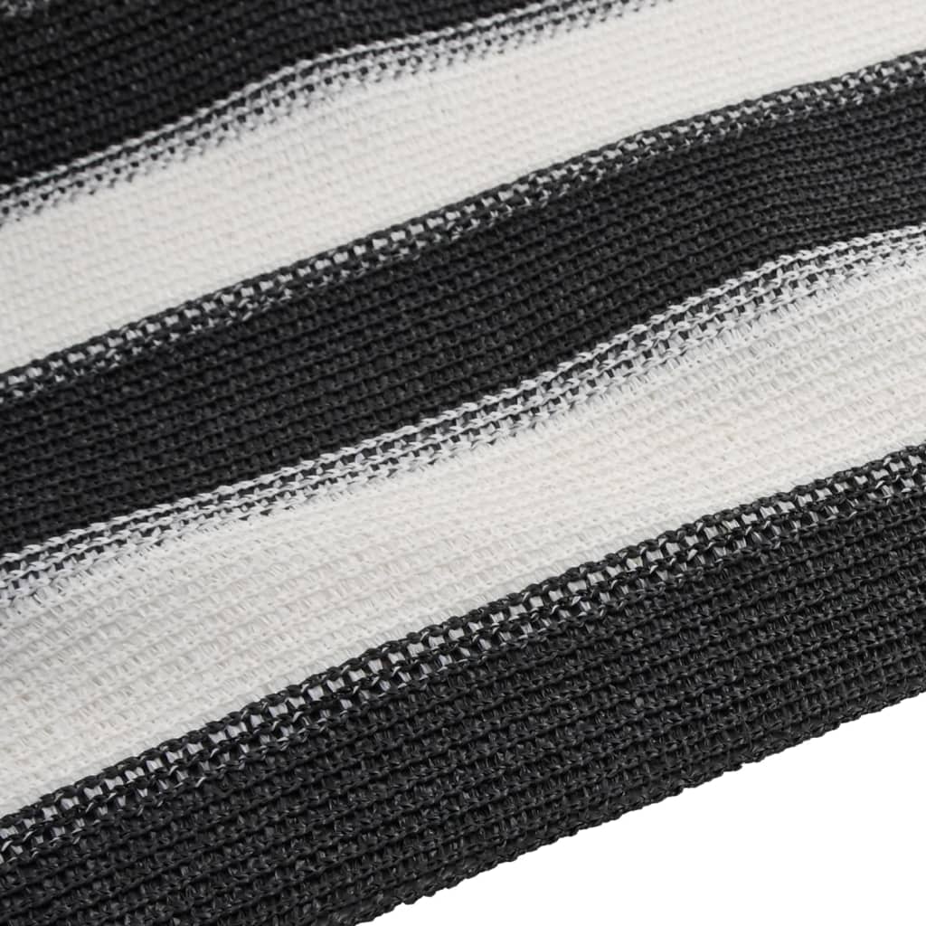 Mreža za privatnost antracit-bijela 3,6 x 10 m HDPE 75 g/m²
