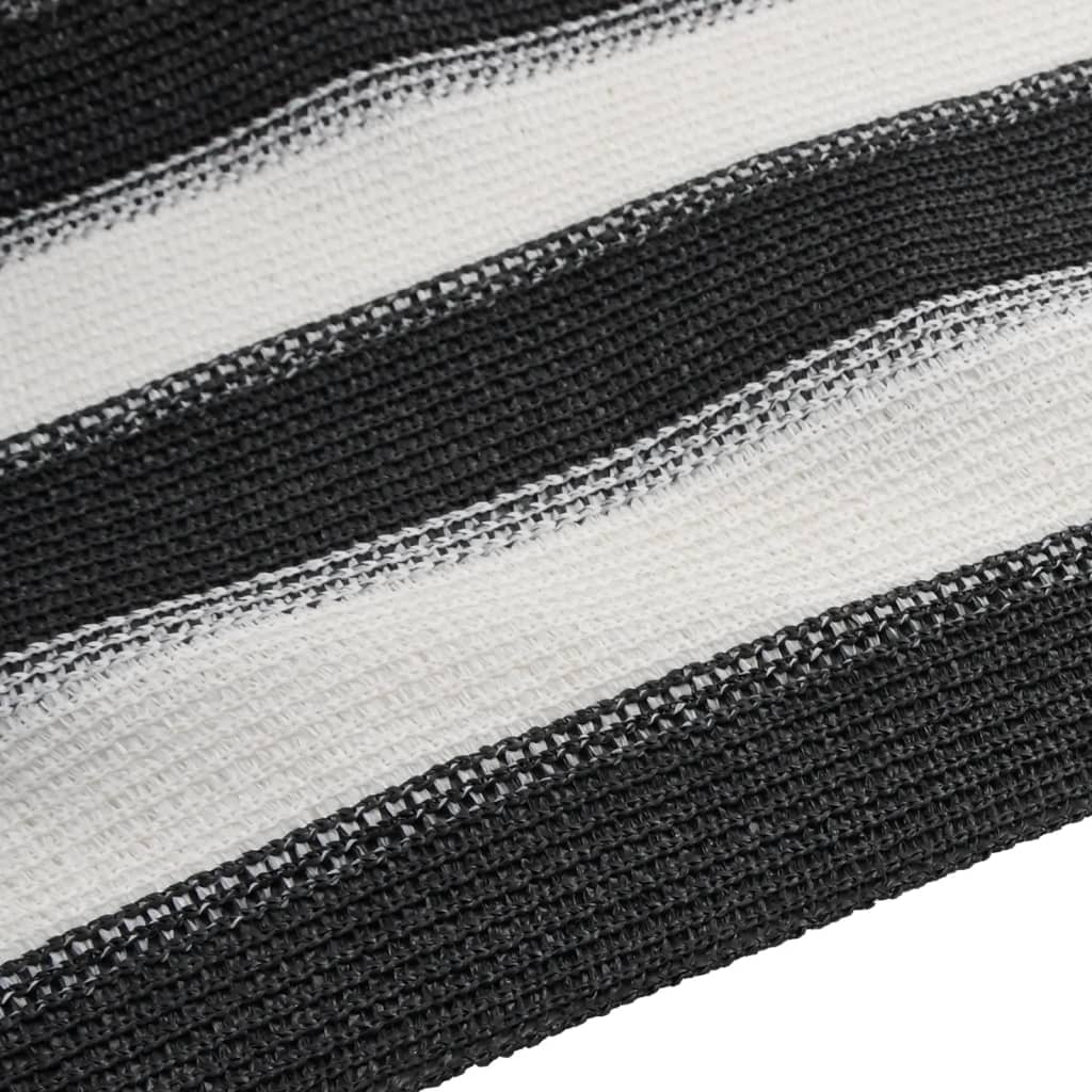 Mreža za privatnost antracit-bijela 1,8 x 25 m HDPE 150 g/m²