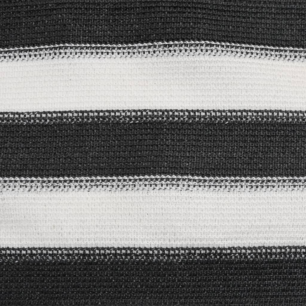 Mreža za privatnost antracit-bijela 1,2 x 10 m HDPE 195 g/m²