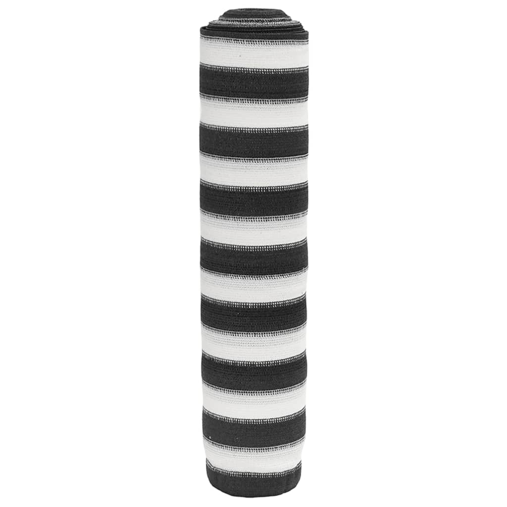 Mreža za privatnost antracit-bijela 1,8 x 50 m HDPE 195 g/m²