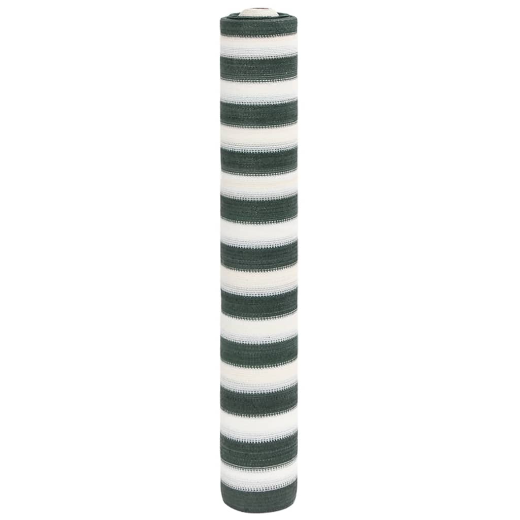 Mreža za privatnost zelena-bijela HDPE 150 g/m² 1,5 x 10 m