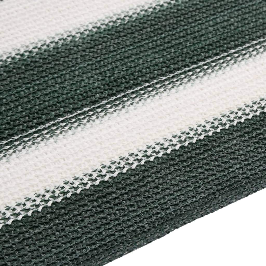 Mreža za privatnost zelena-bijela HDPE 150 g/m² 1,5 x 10 m